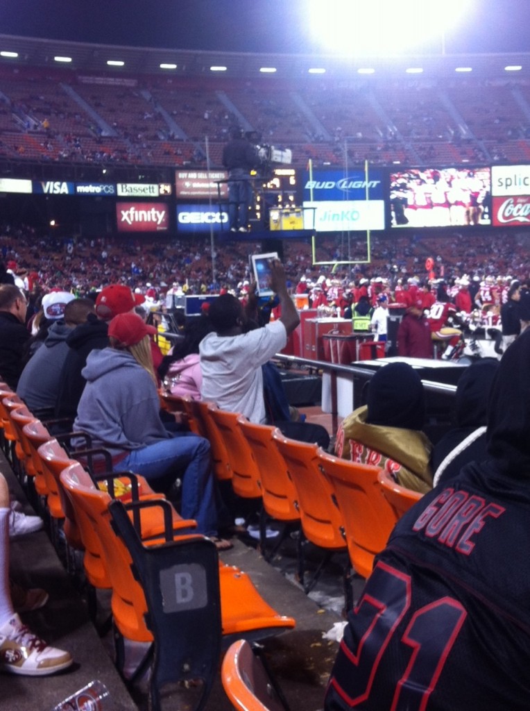iPad Is Not A Camera At Candlestick Park